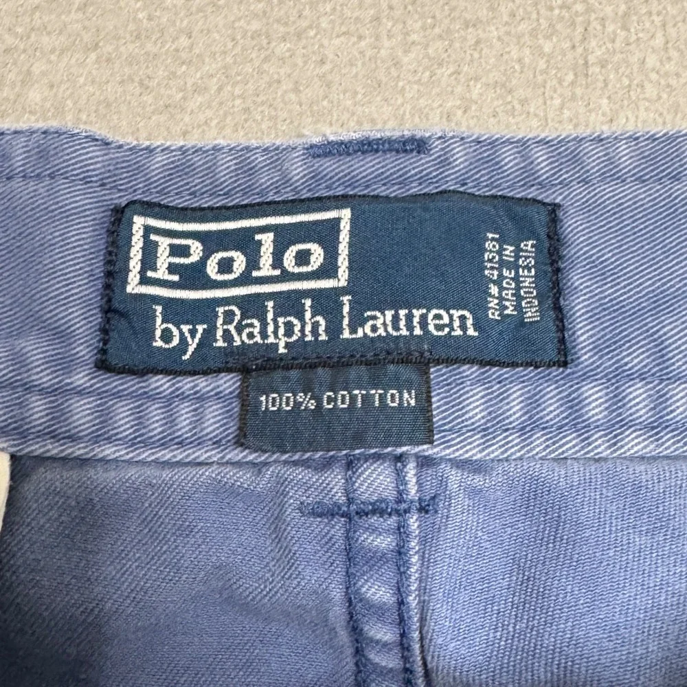 Polo Ralph Lauren Cargo Shorts Mens 31 Blue Cotton Canvas Relaxed Outdoor Vtg